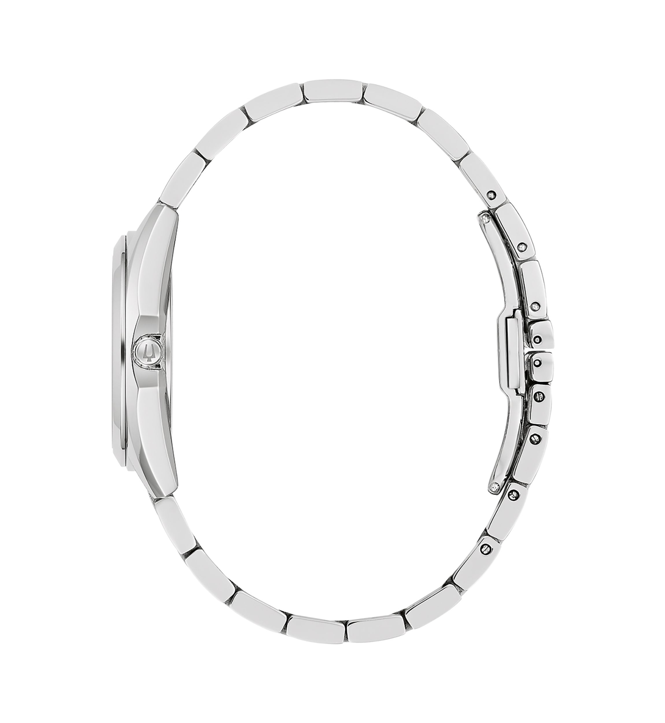Womens Classic Surveyor Silver Tone Stainless Steel Bracelet Watch - 31 Millimeter