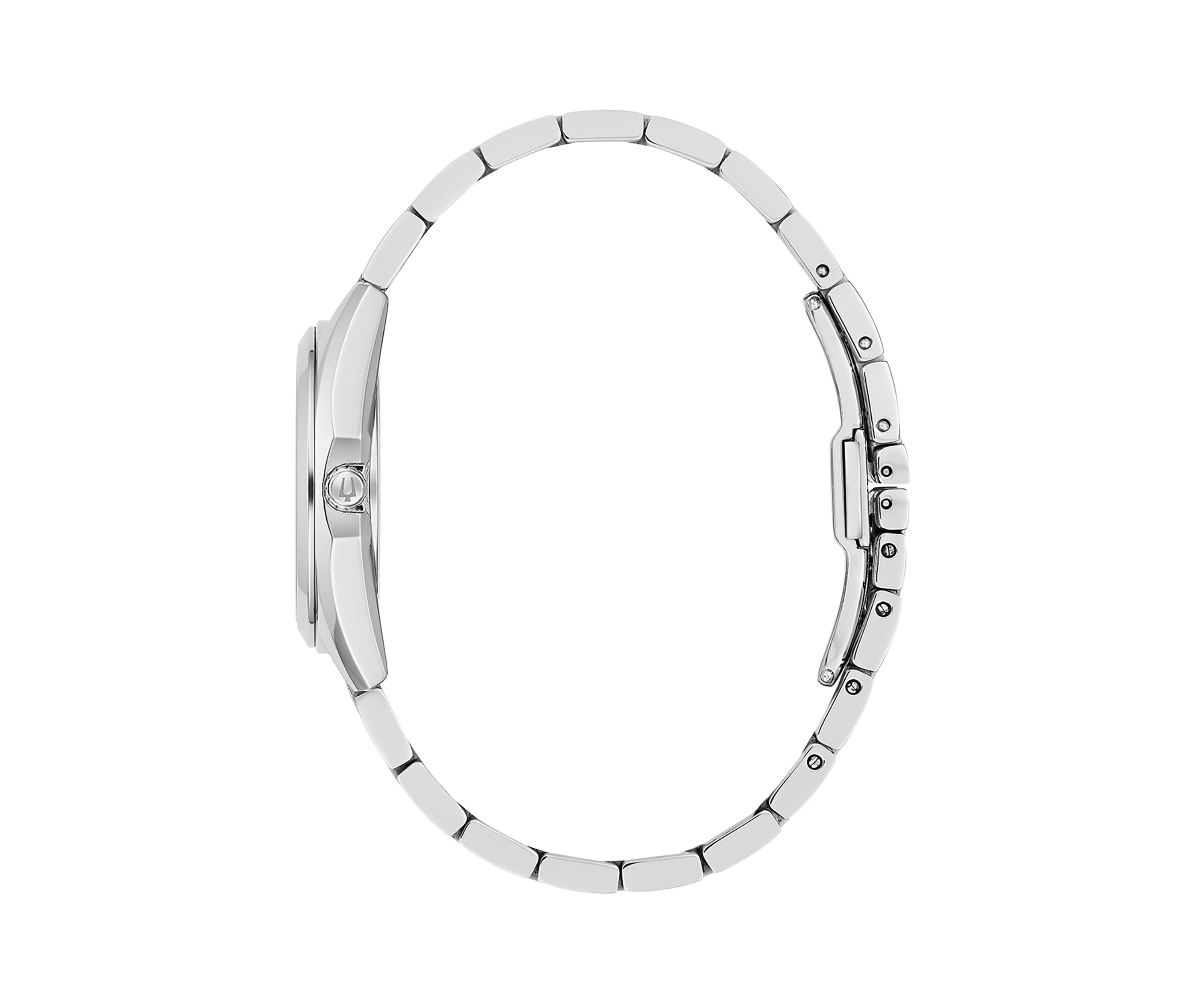 Womens Classic Surveyor Silver Tone Stainless Steel Bracelet Watch - 31 Millimeter