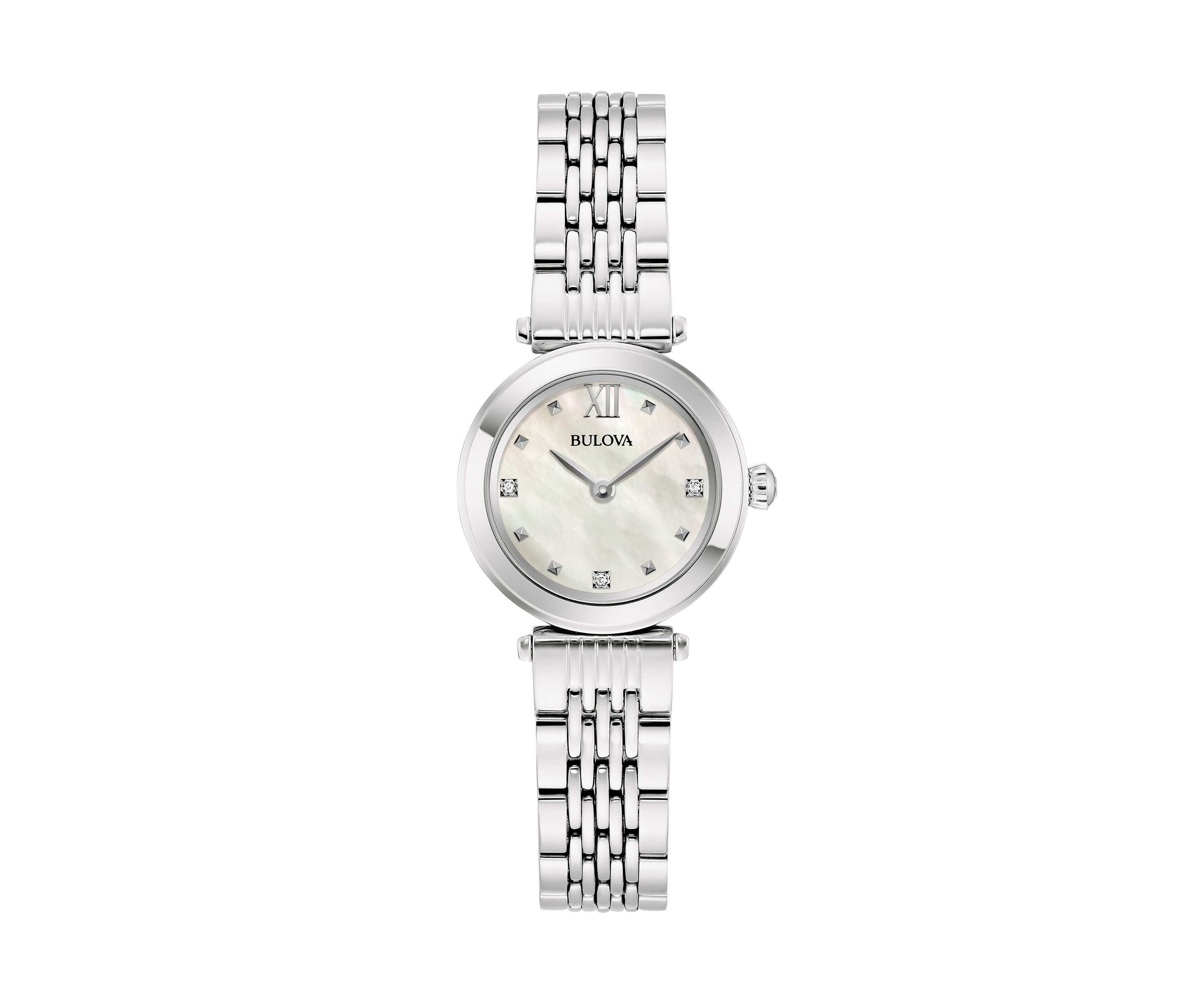 Womens Dress Classic Silver Tone Stainless Steel Bracelet Watch 