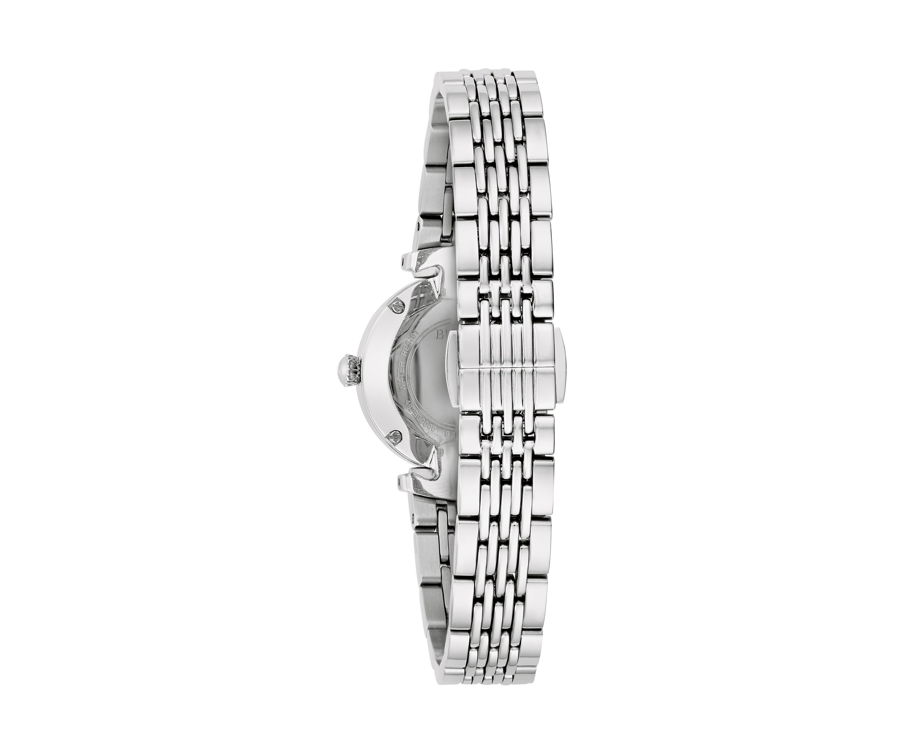 Womens Dress Classic Silver Tone Stainless Steel Bracelet Watch 