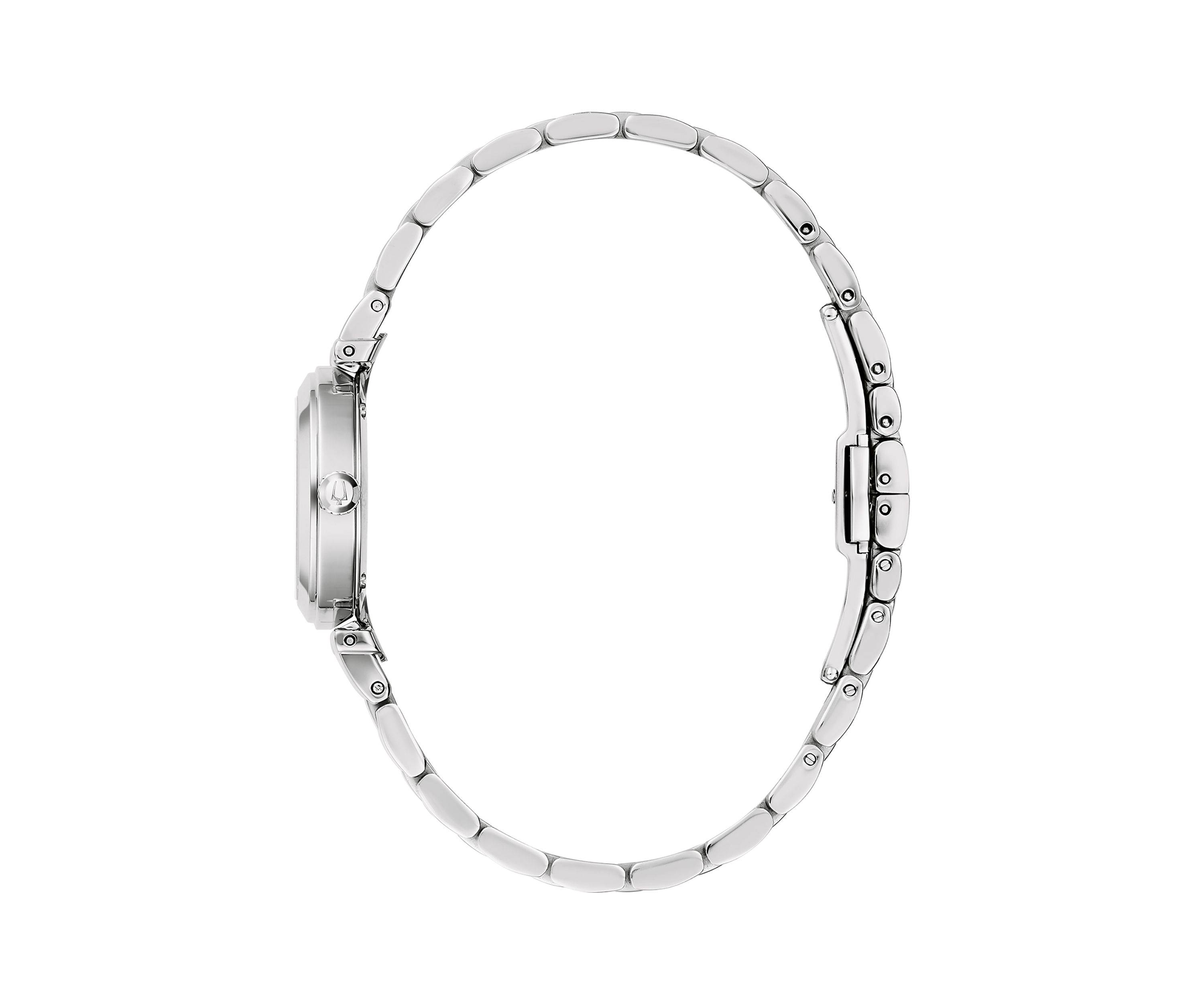 Womens Dress Classic Silver Tone Stainless Steel Bracelet Watch 