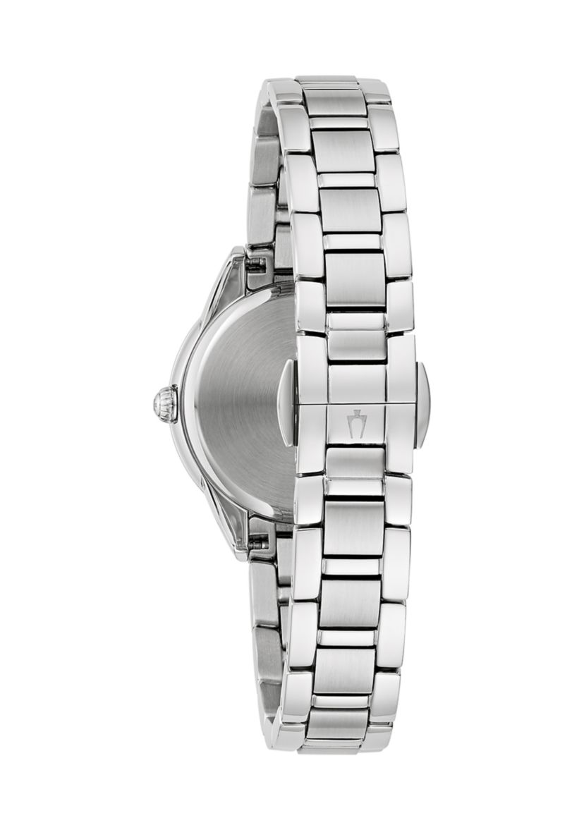 Womens 28 Millimeter Classic Sutton Silver Bracelet Watch  