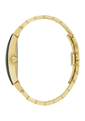 Gold Tone Stainless Steel Analog Bracelet Watch 