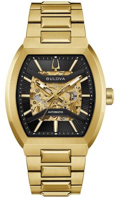 Bulova Men's Automatic Maquina Gold-Tone Stainless Steel Bracelet Watch 40mm