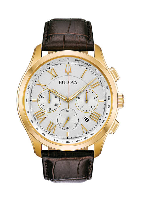 Bulova Mens Wilton Chronograph Strap Watch