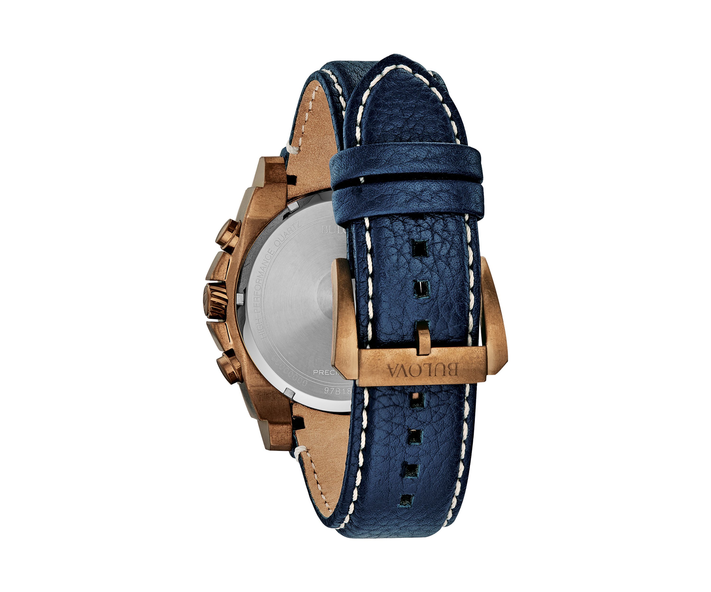 Precisionist Leather Strap Watch 