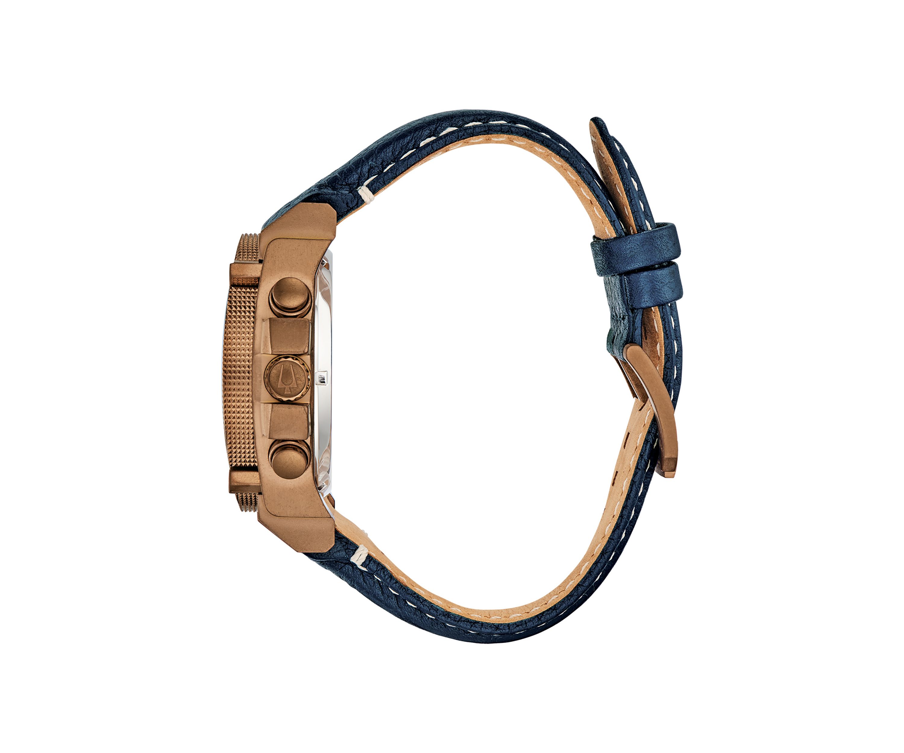 Precisionist Leather Strap Watch 