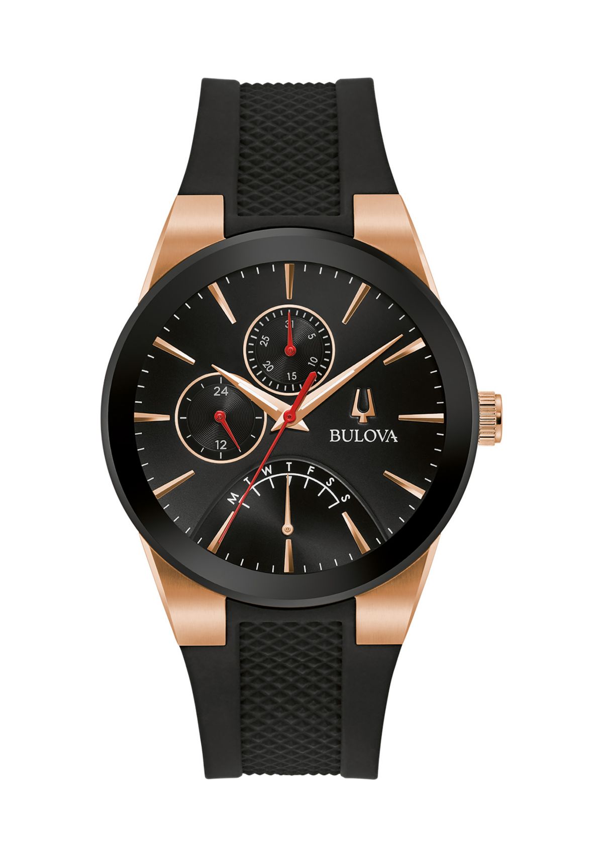 Mens Futuro Multi Function Rose Gold with Black Watch