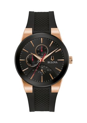 Men's Modern Millennia Black Strap Watch with 41 Millimeter Case