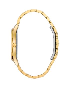 Men's Gold-Tone Diamond Watch