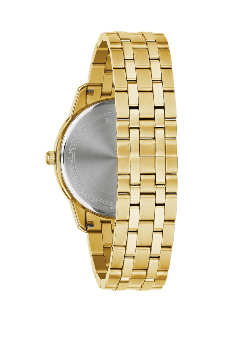 Mens Sutton Gold Tone Dial Watch