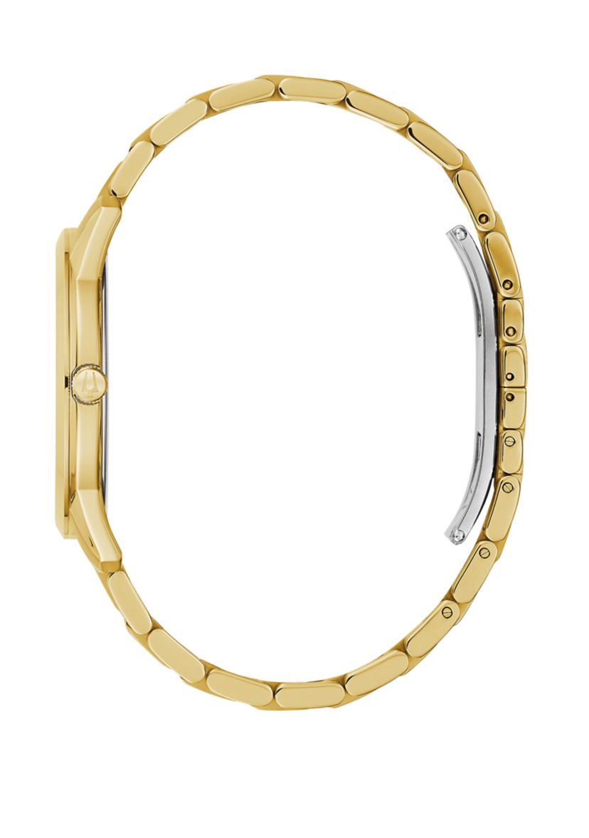 Mens Sutton Gold Tone Dial Watch