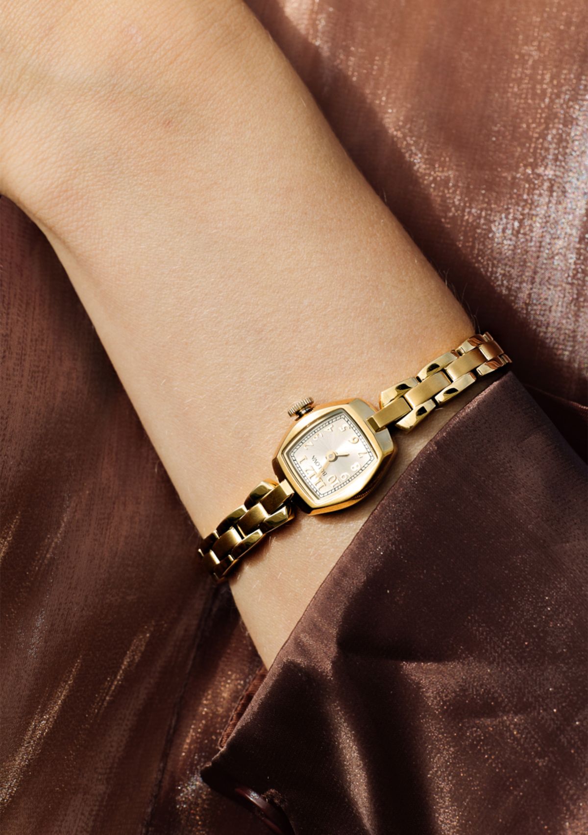 Gold Tone Stainless Steel Watch 