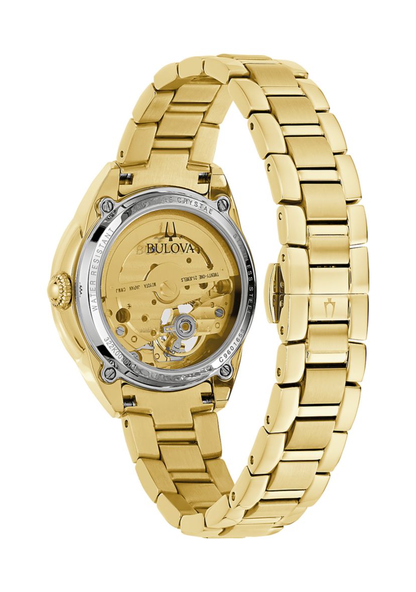Womens 34.5 Millimeter Classic Sutton Gold-Tone Bracelet Watch 