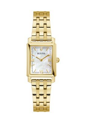 Women's Bulova Dress/Classic BUL Sutton Gold Tone Bracelet Watch -  0042429599666
