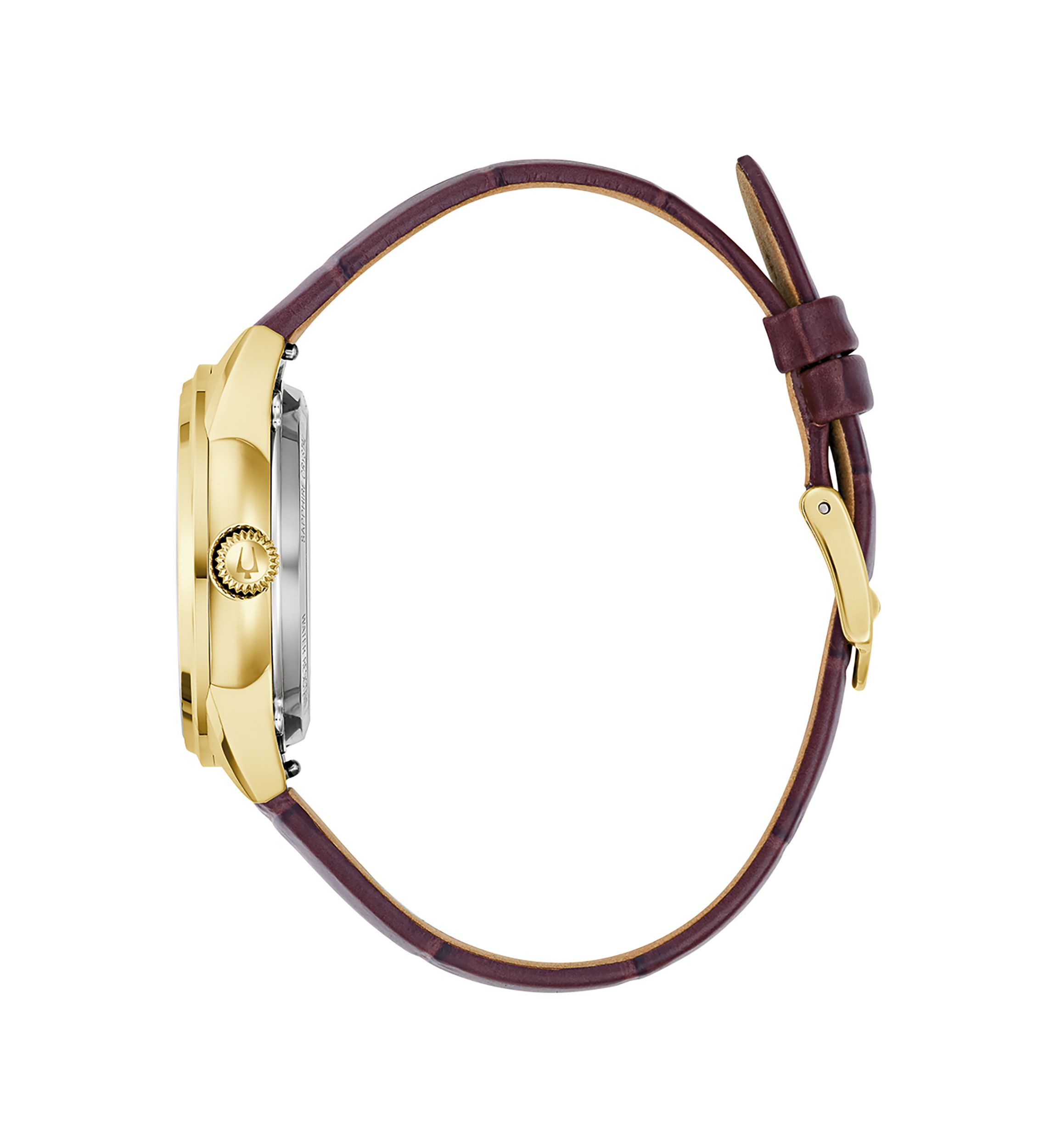 Ladies Classic Sutton Brown Strap Watch, 34.5 Millimeter