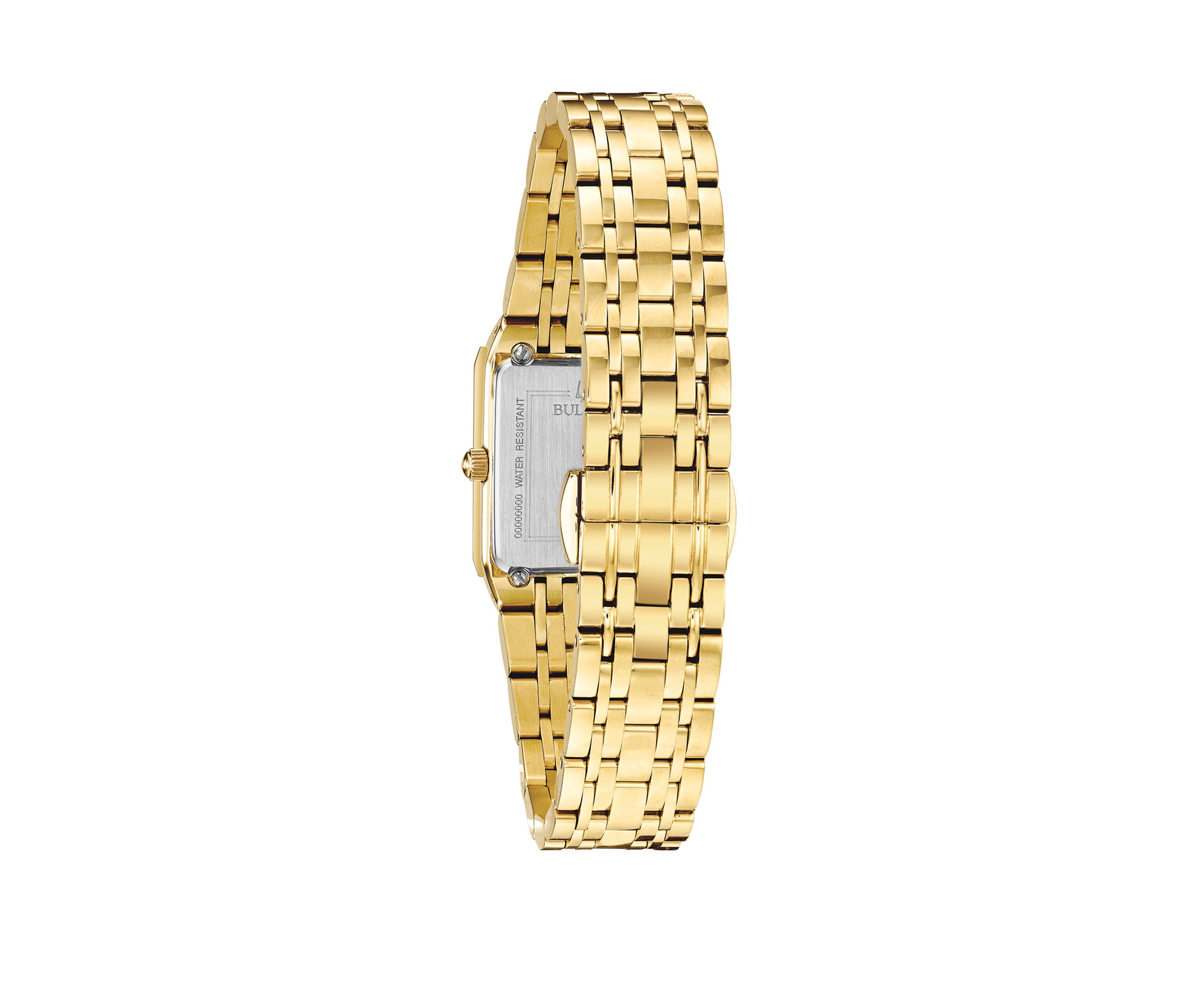 Womens Futuro Diamond Accent Gold Tone Stainless Steel Bracelet Watch