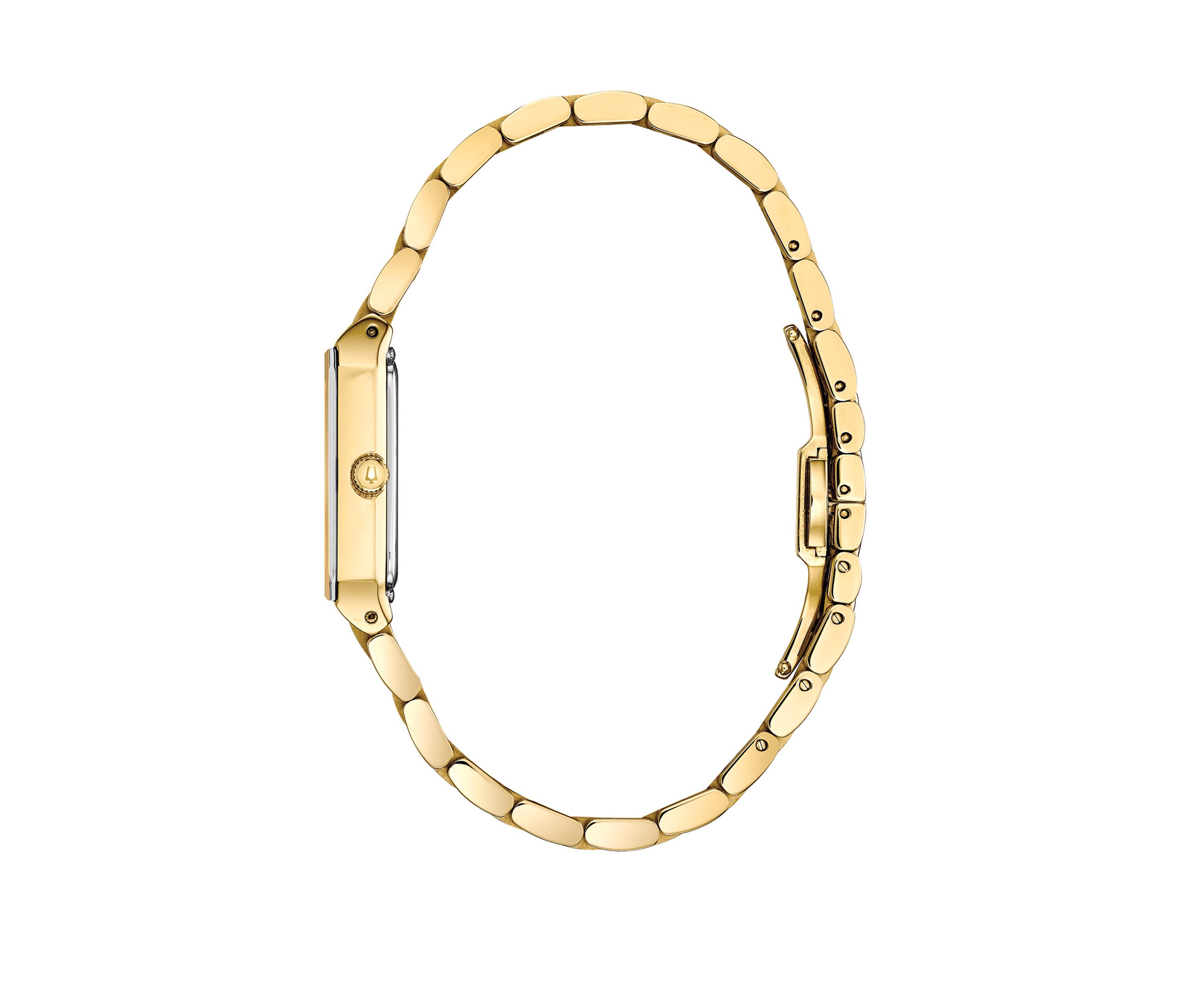 Womens Futuro Diamond Accent Gold Tone Stainless Steel Bracelet Watch