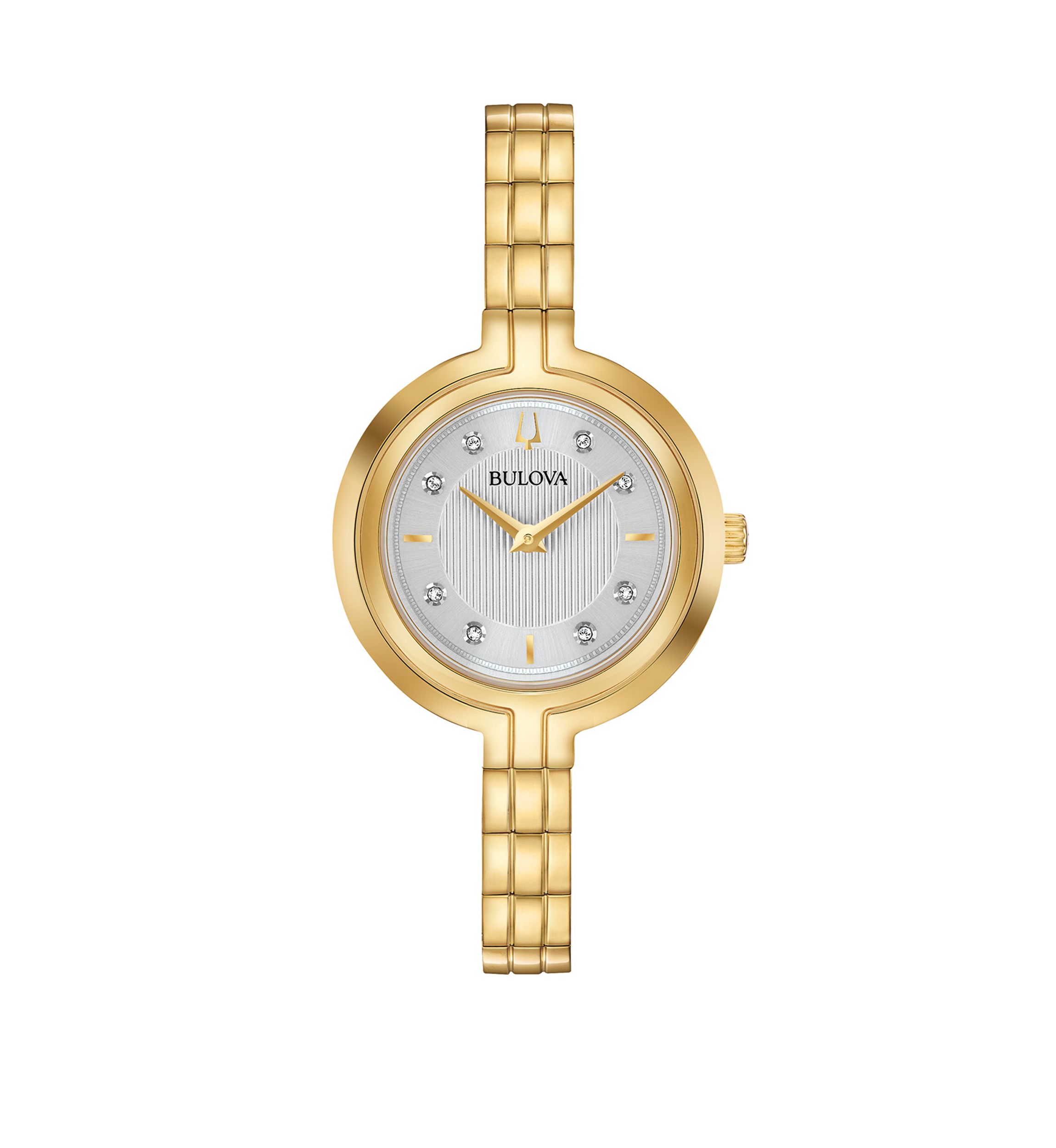  Womens Rhapsody Diamond Accent Gold Tone Stainless Steel Watch