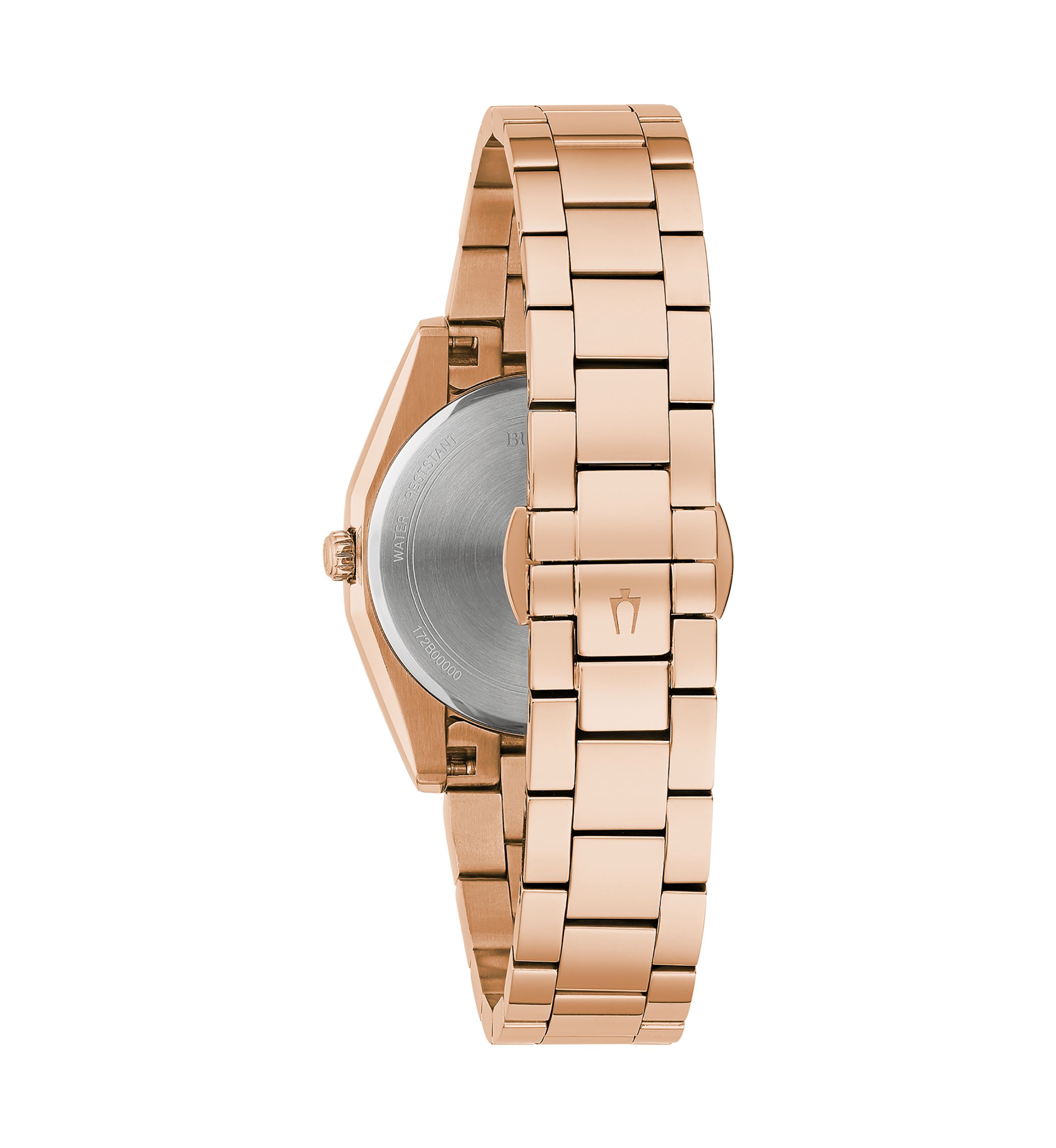 Womens Surveyor Diamond Accent Rose Gold-tone Stainless Steel Bracelet Watch