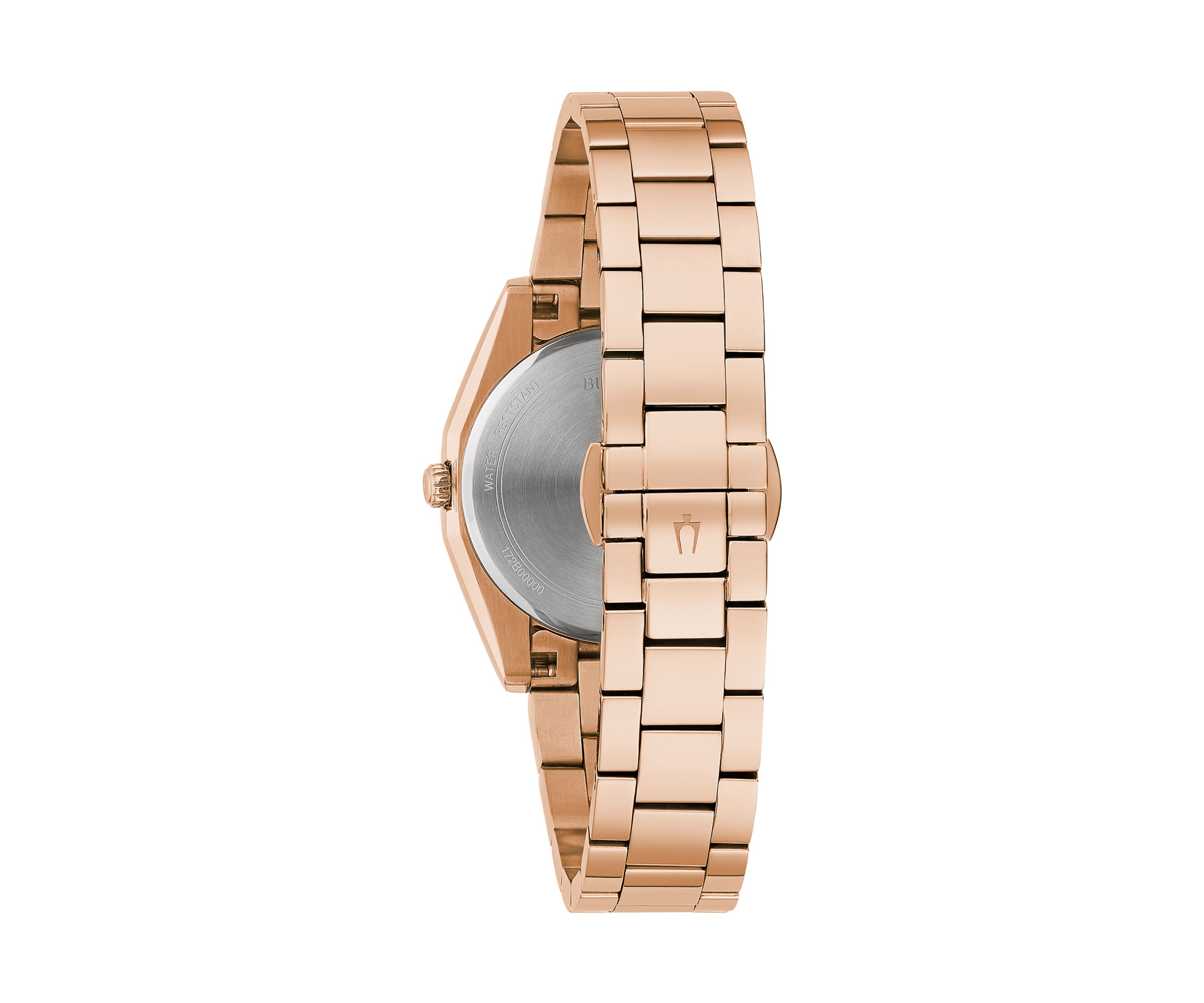 Womens Surveyor Diamond Accent Rose Gold-tone Stainless Steel Bracelet Watch