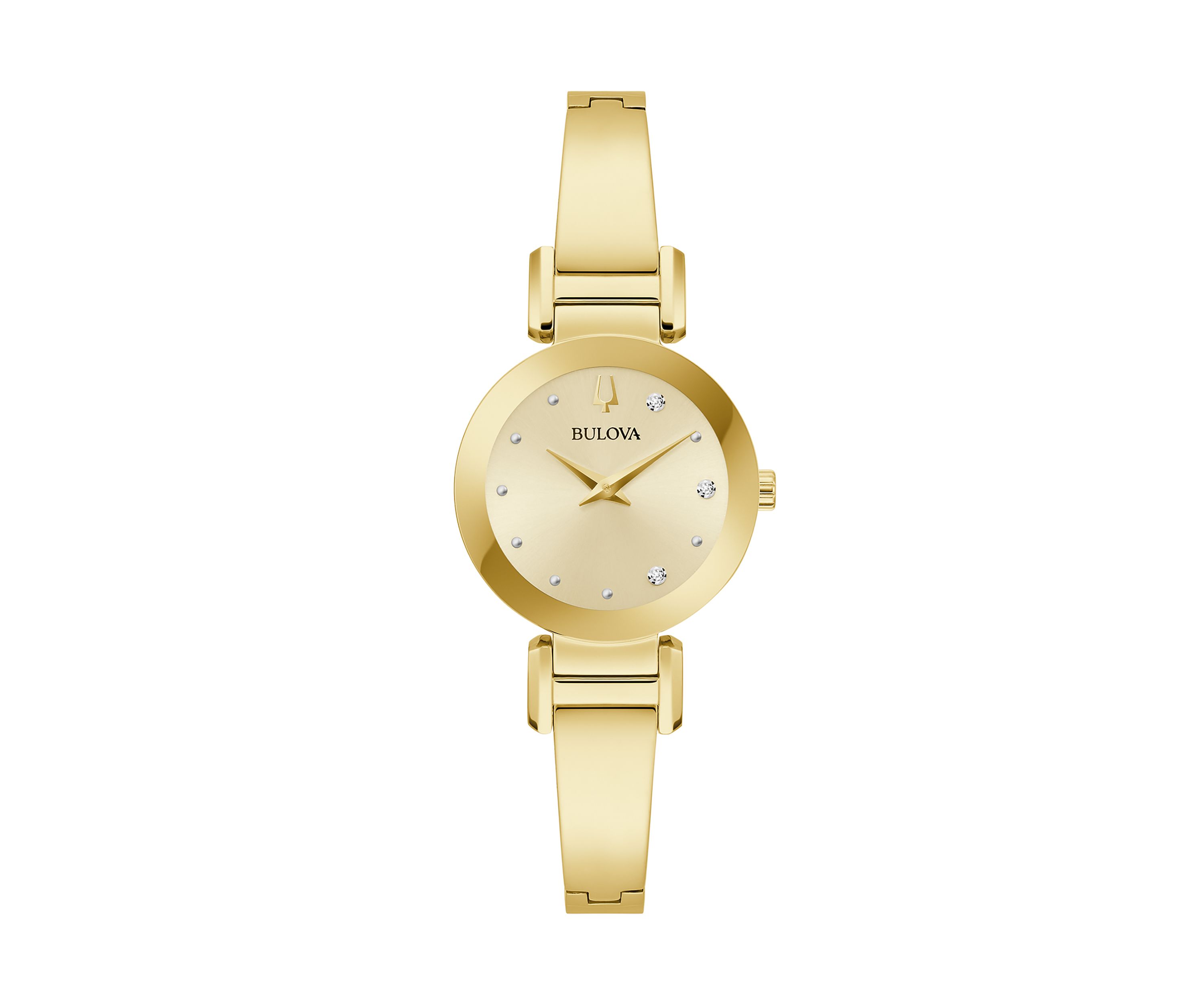 Modern Gold Tone Watch 