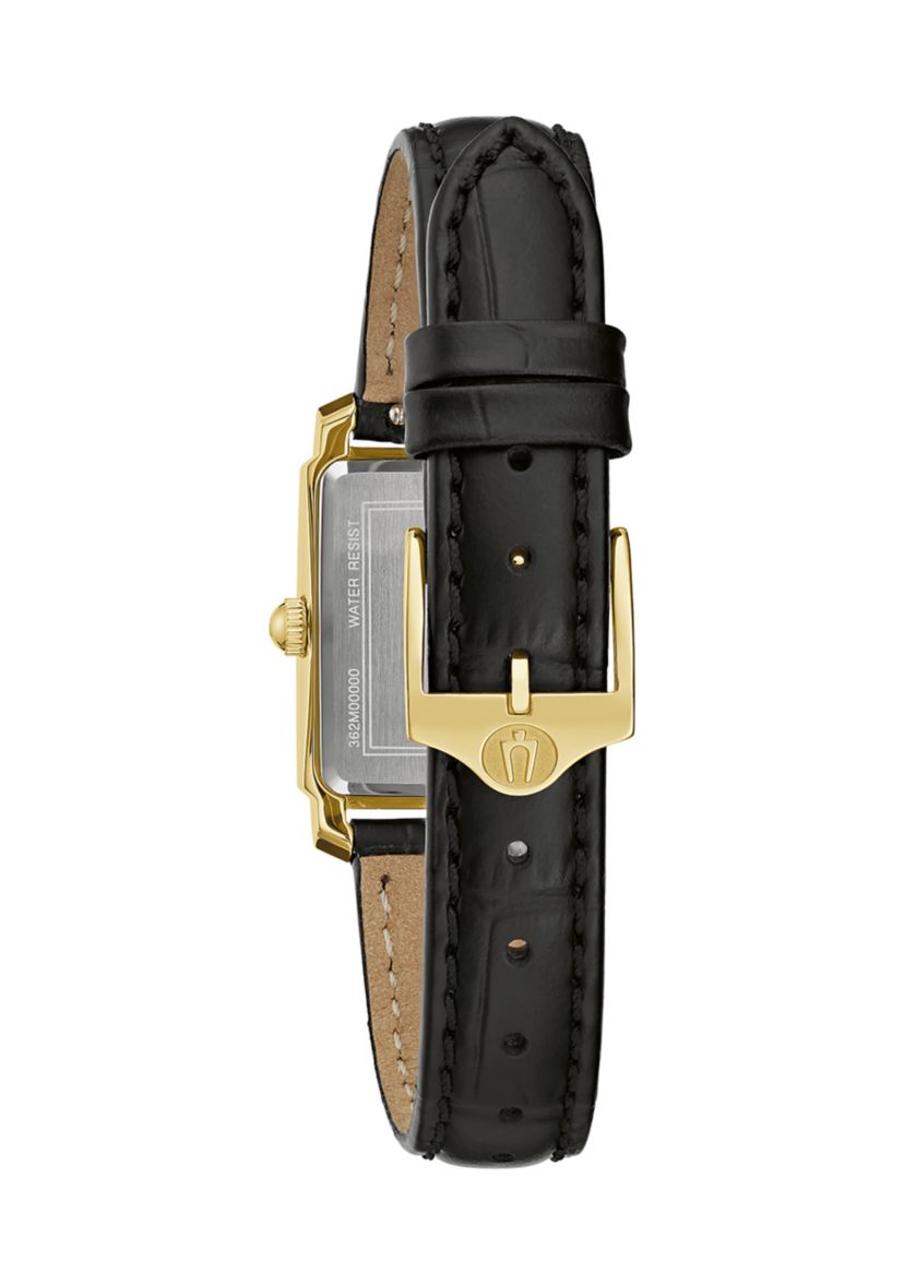 Womens 21 Millimeter Classic Sutton Black Strap Watch 