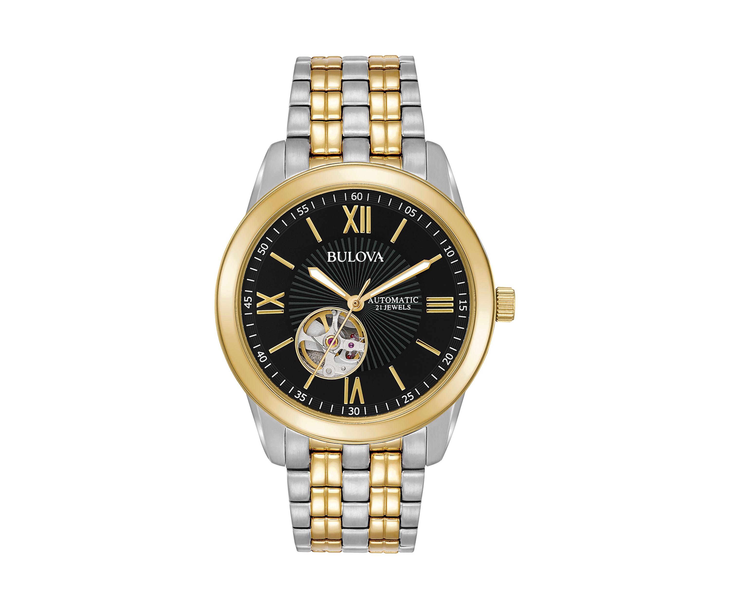 Mens Classic Two Tone Bracelet Watch - 42 Millimeter