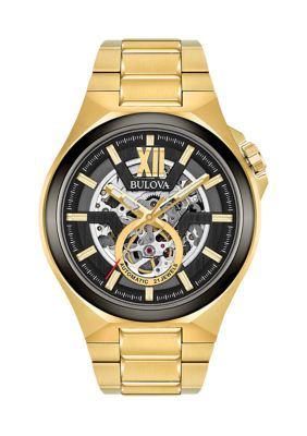 Bulova Women's Performance Maquina Gold-Tone Bracelet Watch 46mm Case