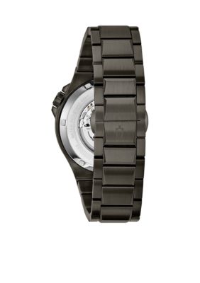Men's Gunmetal IP Stainless Steel Automatic Collection Bracelet Watch