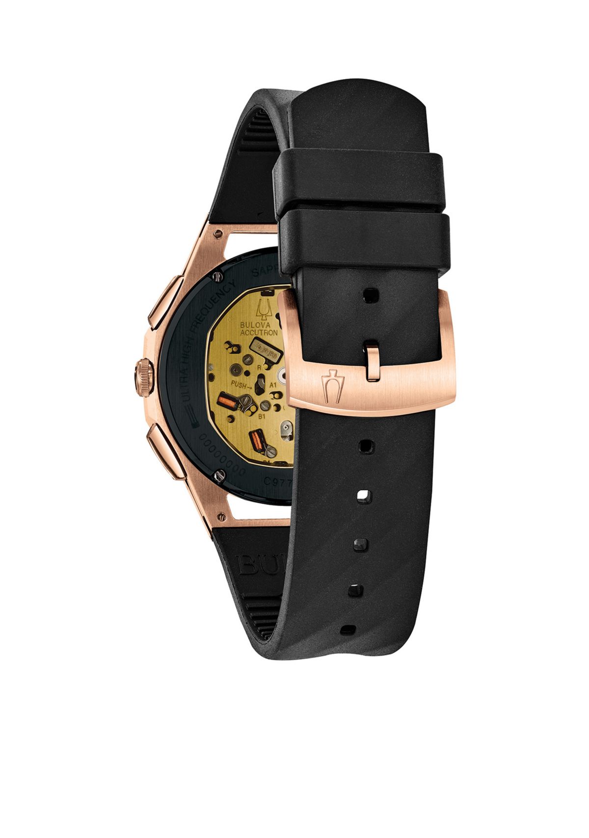Mens Rose Gold-Tone Curv Chronograph Watch