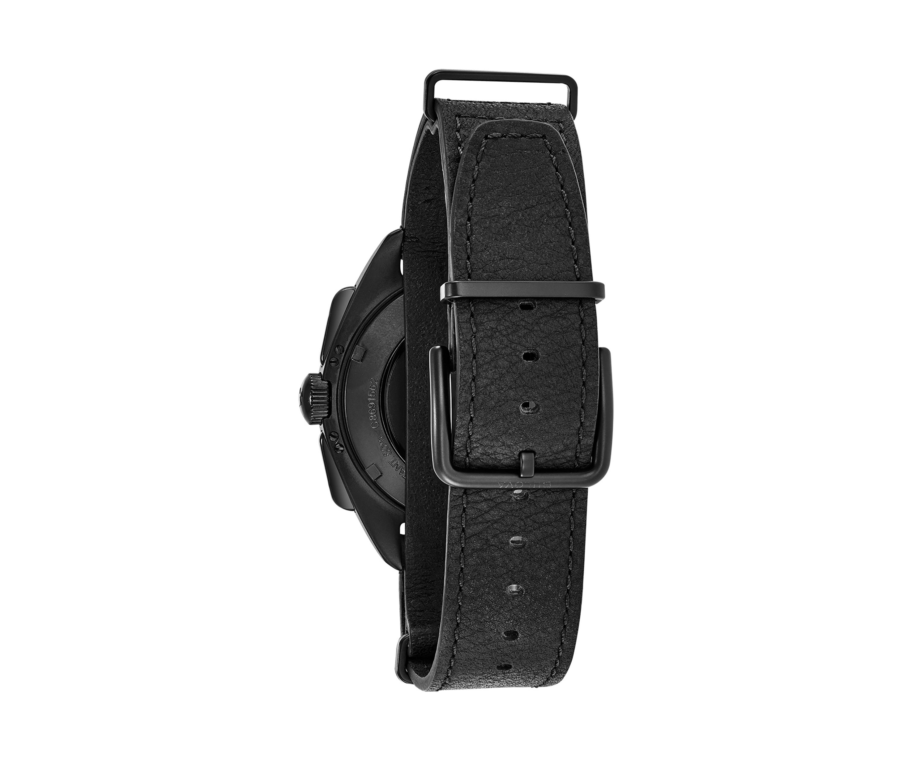 Lunar Pilot Chronograph Leather Strap Watch 