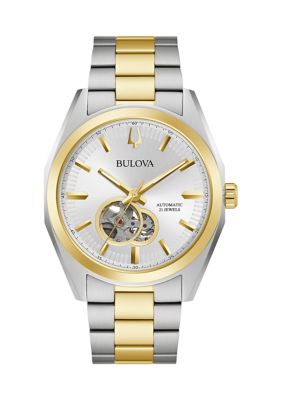 Bulova Surveyor Men's Automatic Two-Tone Stainless Steel Bracelet Watch -  0042429587786