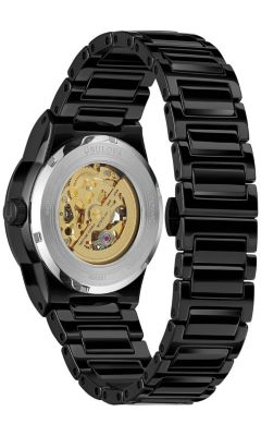 Men's Modern Millenia Automatic Black Cermaic Bracelet Watch, 41mm