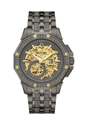 Bulova Men's Crystal Octava Automatic Two-Tone Stainless Steel Bracelet Watch