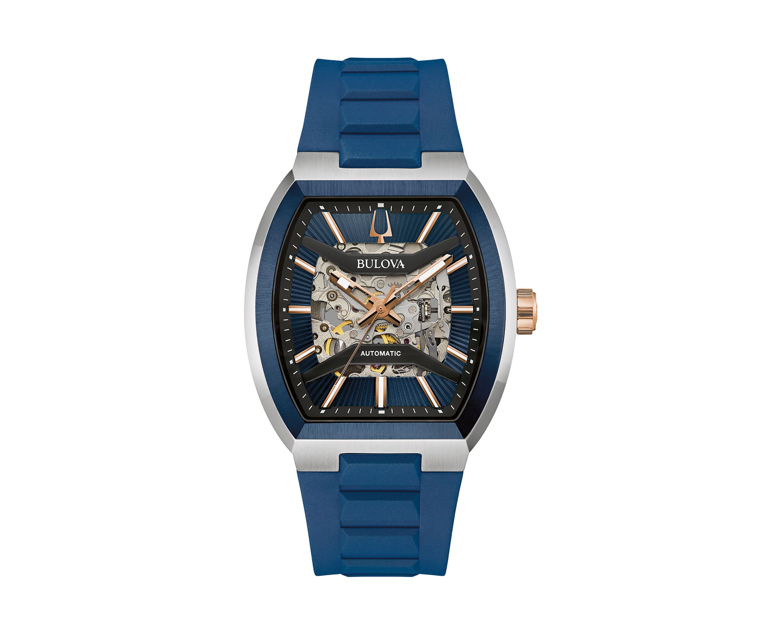 Mens  Performance Maquina Blue Strap Watch, 40mm