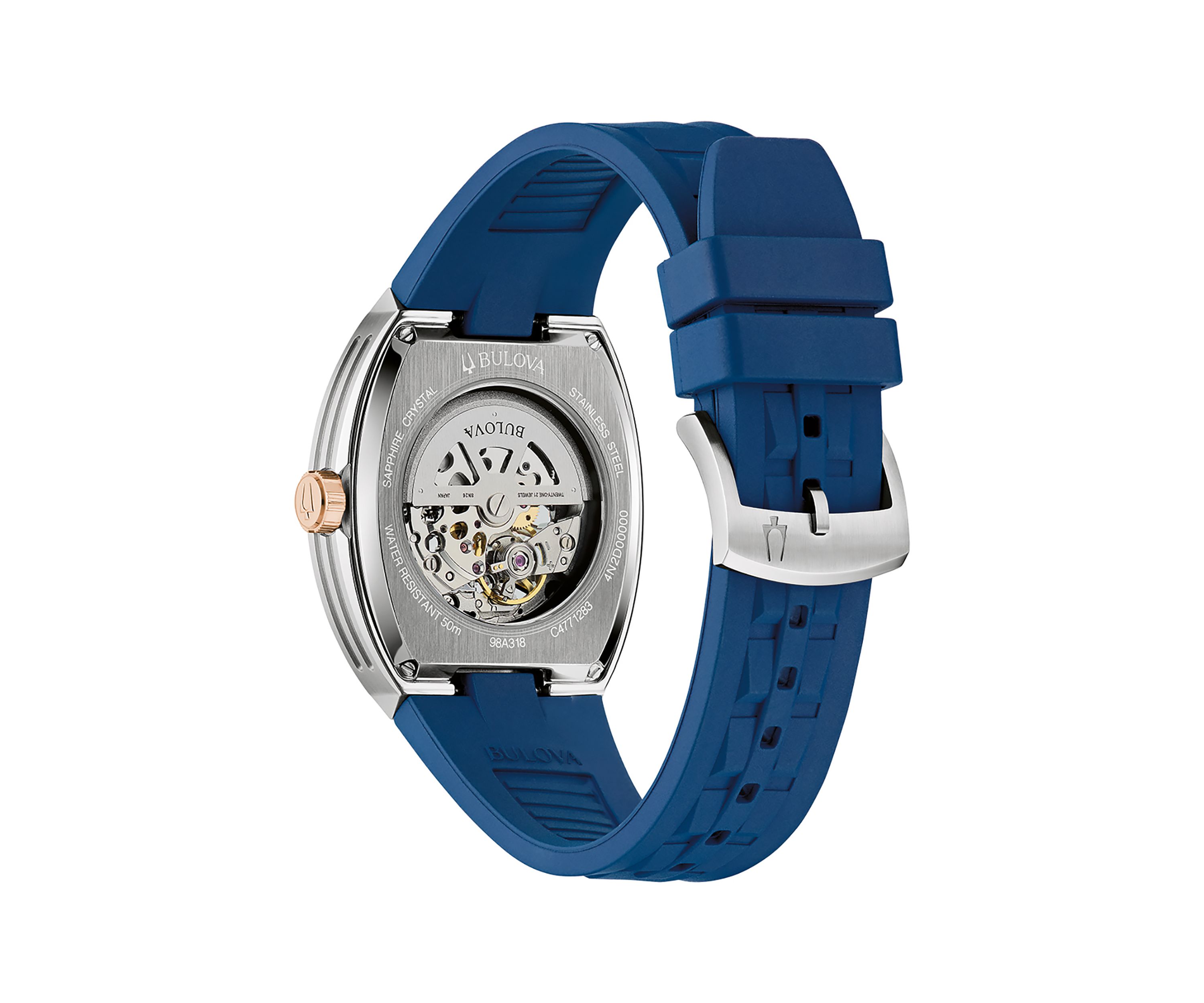 Mens  Performance Maquina Blue Strap Watch, 40mm