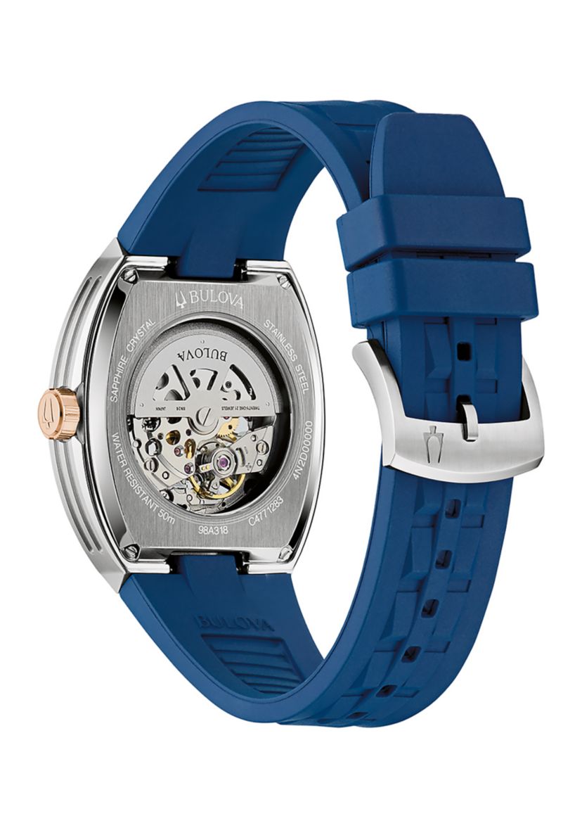 Mens  Performance Maquina Blue Strap Watch, 40mm