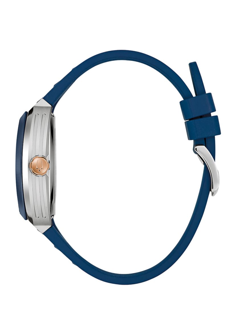 Mens  Performance Maquina Blue Strap Watch, 40mm