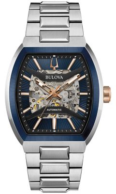 Bulova Mens Performance Maquina Stainless Steel Bracelet Watch 46mm
