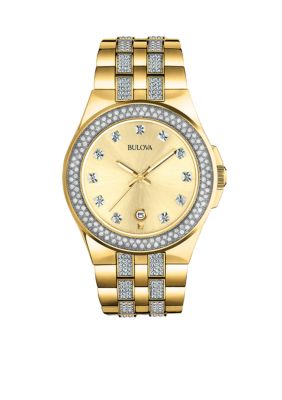 Bulova Men's Stainless Steel Crystal Collection Watch -  0042429502284