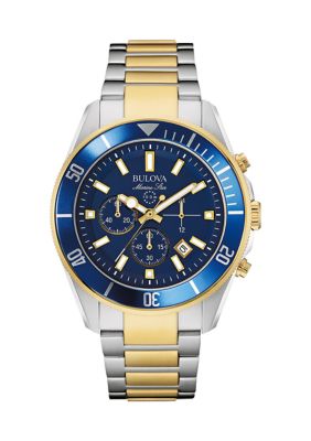 Bulova Men's Marine Star Stainless Steel Bracelet Watch