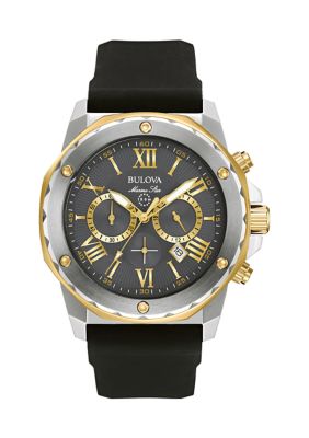 Bulova Men's Marine Star Silicone Strap Watch