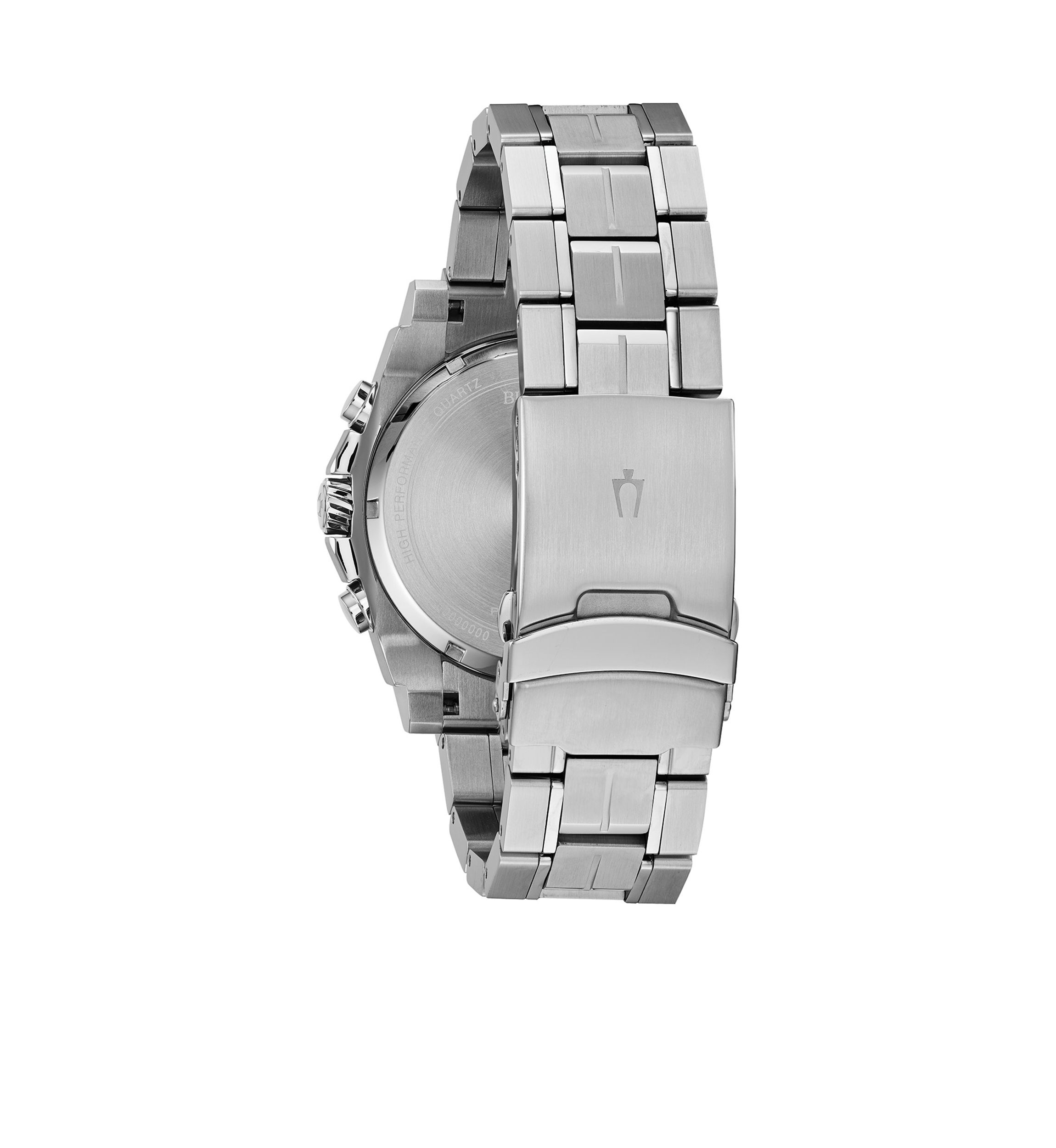 Mens Stainless Steel Chronograph Precisionist Bracelet Watch 46mm