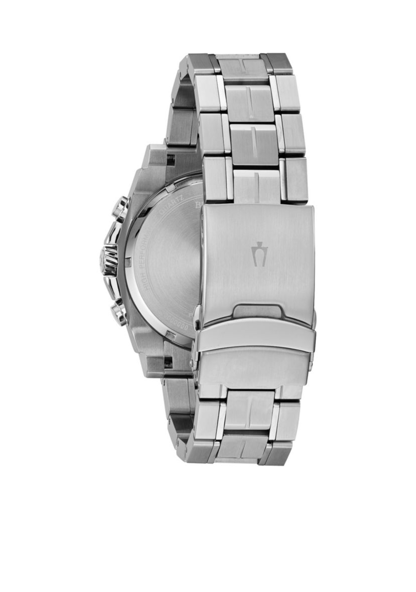 Mens Stainless Steel Chronograph Precisionist Bracelet Watch 46mm