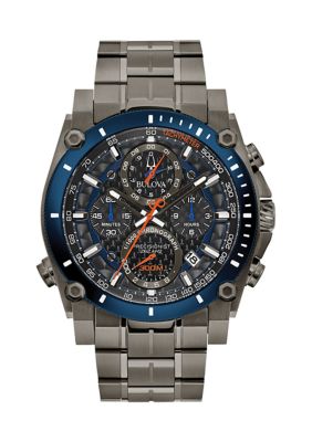 Bulova Men's Precisionist Stainless Steel Bracelet Watch -  0042429570436