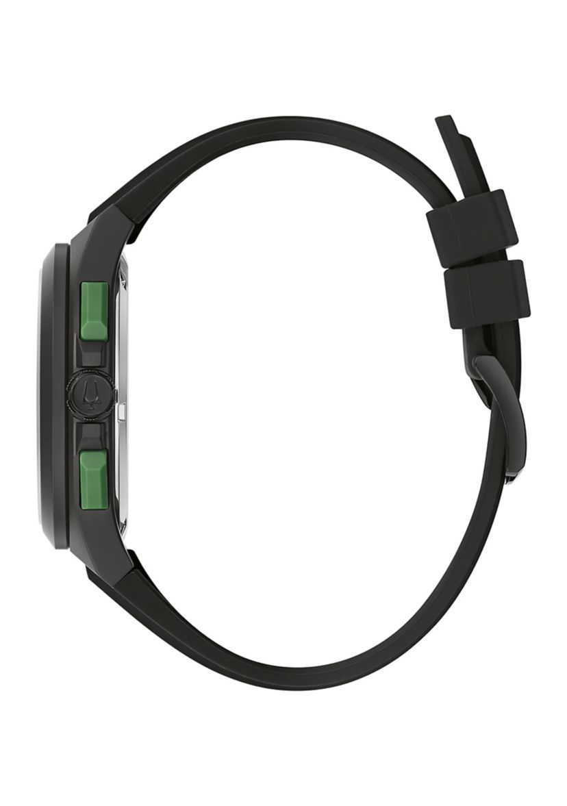 Mens Maquina Chronograph Black Strap Watch