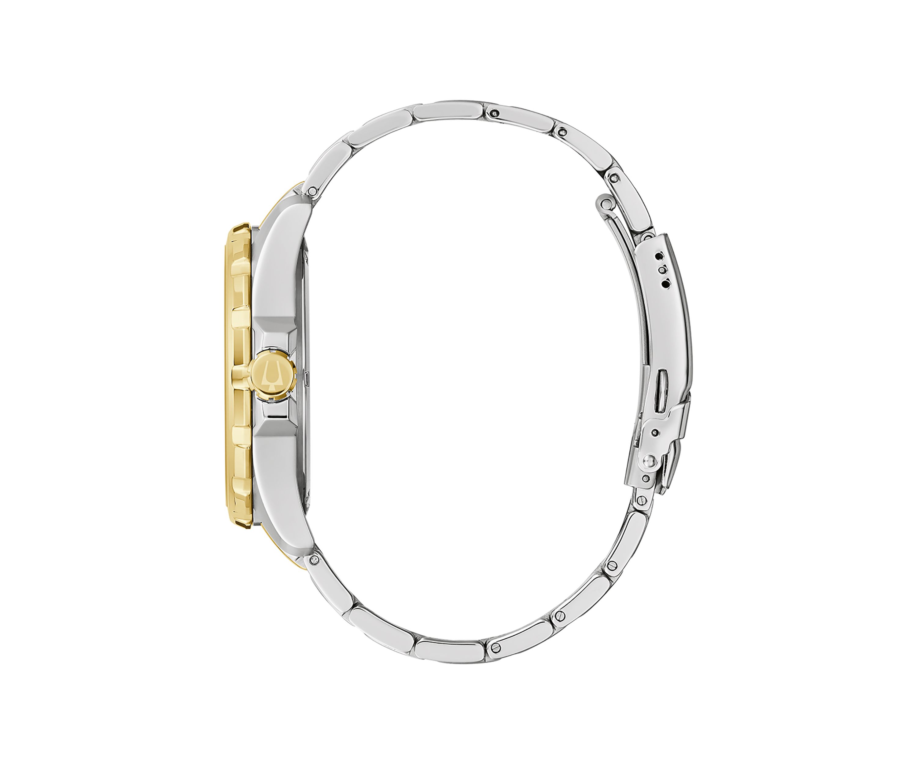 Mens Marine Star Two-Tone Stainless Steel Bracelet Watch