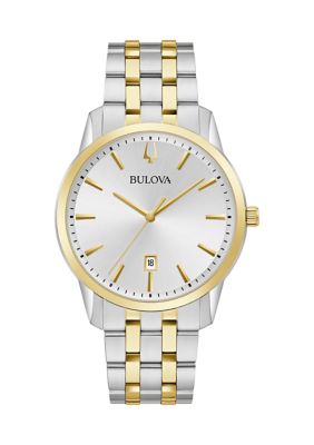 Bulova Men's Classic Sutton Two-Tone Stainless Steel Bracelet Watch -  540026498B385