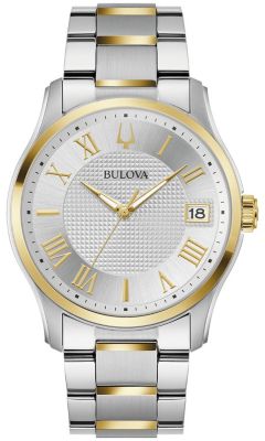 Bulova Men's Classic Wilton Silver-Tone Stainless Steel Bracelet Watch, 41mm -  0042429590595